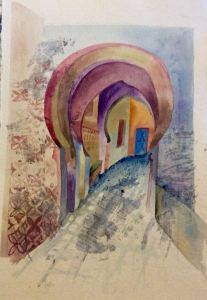 Watercolor by Lisa Fedich